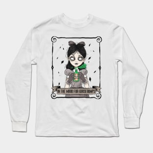 Cute Goth Girl Holding a Potion Bottle Long Sleeve T-Shirt